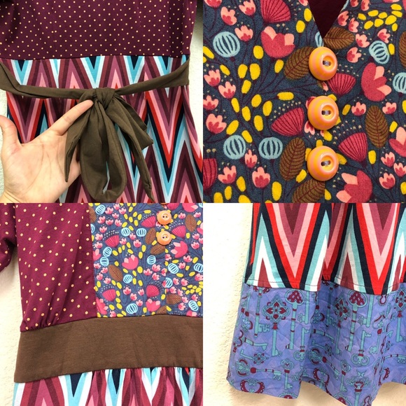 Matilda Jane Paint By Numbers Collage Kimono Dress - Picture 5 of 8